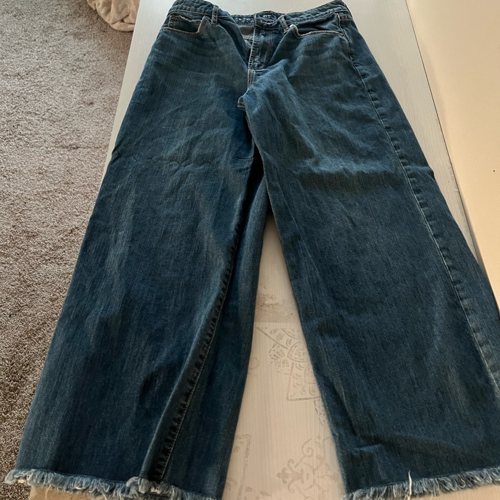 Articles Of Society Blue Flare Wide Leg Jeans -like new !